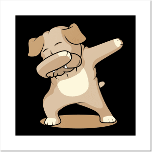 'Cute Dabbing Dog' Cool Dabbing Dog Bulldog Posters and Art